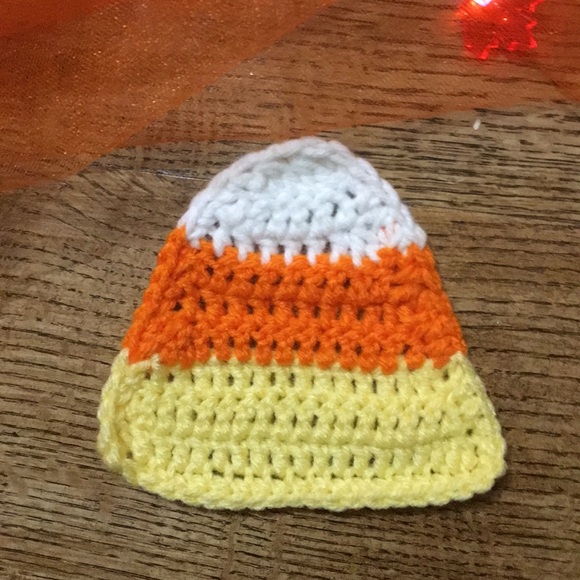 Crochet candy corn coasters - Picture 3 of 8